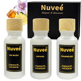Nuveé 24K Magic: bouteille de 20 ml, diffusion longue durée pour une ambiance luxueuse.