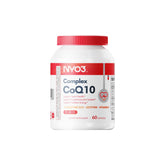NYO3 CoQ10 : bouteille de capsules molles faciles à avaler pour l'énergie quotidienne.