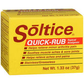 OAKHURST Soltice Quick Rub flacon – soulage temporairement douleurs musculaires et articulaires.