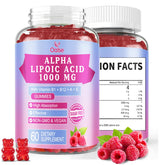 Gommes OALSE alpha-lipoïque, flacon, soutien potentiel énergie et bien-être quotidien.