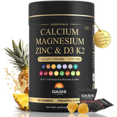 OASIS FORCE Gommes calcium 1200 mg D3, bocal facile à prendre.