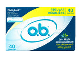 o.b. Pro Comfort tampons sans applicateur, insertion facile et discrète.