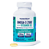 Oceanblue Omega-3 2100 bouteille: prise quotidienne simple et agréable.