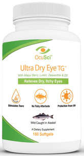 OcuSci omega3 triglycérides emballage, soutien potentiel pour les yeux