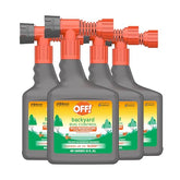 OFF! Bouteille arroseur facilitant l’application autour de la pelouse.