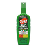 OFF! Deep Woods Sportsmen Spritz – bouteille en gros plan, protection durable contre moustiques.