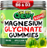 OH MY CHEWY bonbons gélifiés magnésium centre-rempli 400 mg – emballage familial pratique.