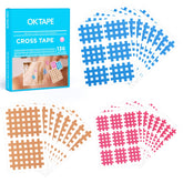 OK TAPE Cross Tape appliquée sur la peau pour cibler des points trigger et offrir un effet apaisant.