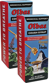 Olbas Sirop Toux lot 2 bouteilles 4oz: respiration potentiellement plus fluide