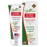 Oleavicin Crème Eczéma, application rapide pour une peau apaisée et hydratée.