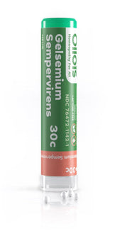 OLLOÏS Gelsemium Sempervirens avec 80 granules visibles dans le tube