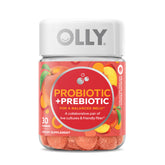 OLLY Probiotique + Prebiotique Gomme en bouteille soutenant l'équilibre digestif.