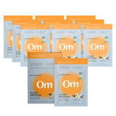 OM MUSHROOM SUPERFOOD Master Blend vanille en sachet, protéine végétale pratique pour le quotidien.
