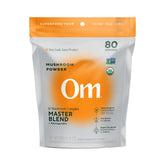 OM MUSHROOM SUPERFOOD Mélange Maître – poudre champignons bio dans pot, soutien immunitaire potentiel.