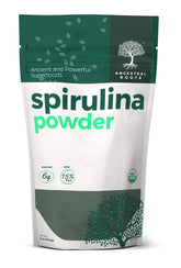 OMG! Spiruline poudre en bouteille, soutien naturel à l'énergie et à l'immunité.