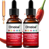 Gouttes Cayenne ONAISE en bouteille, énergie naturelle et quotidiennement utilisées.
