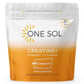 One Sol Creatine bouteille sans arôme, soutient énergie et récupération pendant l’entraînement.