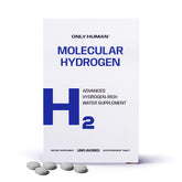 ONLY HUMAN tablettes hydrogène eau bouteille : dissolution rapide pour une boisson fraîche.