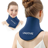 Onlycare cou wrap glace ergonomique : soutien confortable et ajustable pour le cou