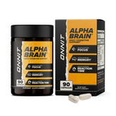 ONNIT Alpha Brain bouteille 90 capsules pour mémoire et concentration