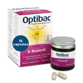 OptiBac Probiotics Saccharomyces boulardii : bouteille de capsules pour le confort digestif