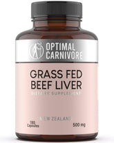 Optimal Carnivore: foie bovin seche en capsules, soutien potentiel énergie et vitalité.