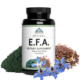 Optimal Health Systems EFA — bouteille: apport végétal d'oméga-3 pour cœur et cerveau.