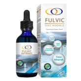 Optimally Organic bouteille eau-extrait-fulvic-mineraux prêt pour usage quotidien.