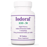 Optimox Iodoral 50 mg – bouteille visible, soutien potentiel thyroïdien.