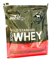 Optimum Nutrition 100% Whey Gold Standard – bouteille Chocolat Lait, idéal après l’entraînement.
