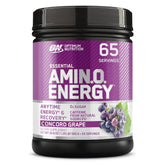 Optimum Nutrition Amino Energy — boîte raisin Concord, parfait pour démarrer l'entraînement