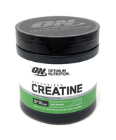 Optimum Nutrition Creatine Monohydrate, poudre sans arôme, pour soutenir les entraînements intenses.