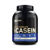 Optimum Nutrition Gold Standard Casein Cookies et Crème, pot, récupération nocturne potentielle.