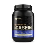 Pot Optimum Nutrition Gold Standard caseine micellaire vanille crémeuse, soutien récupération musculaire.