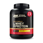 Optimum Nutrition Gold Standard Whey Banane Crème, poudre – soutient récupération après l'entraînement.