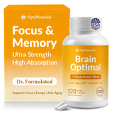 OPTINOURISH bouteille de capsules pour soutien cérébral et concentration.