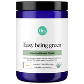 Ora Organic Greens Powder affiché en bouteille, source pratique de verdure biologique.