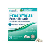 OraCoat FreshMelts – pastilles adhésives, haleine fraîche durable en déplacement.