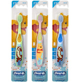Brosse Oral-B bébé Pooh, personnages Disney, douceur pour gencives sensibles.