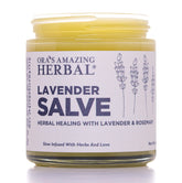 Baume Lavande Ora's Amazing Herbal dans son pot en verre, hydratation et apaisement pour la peau.