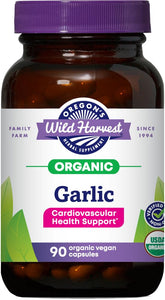 Gélules d ail Oregon's Wild Harvest dans une bouteille, soutien naturel au quotidien.