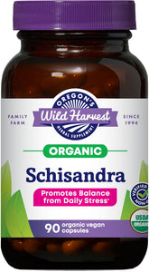 Schisandra bio Oregon's Wild Harvest, boîte, énergie potentielle et concentration.