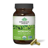 ORGANIC INDIA Moringa capsules - bouteille, source naturelle de nutriments quotidiens