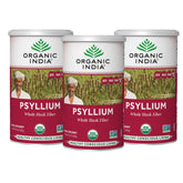 ORGANIC INDIA Psyllium Herbal Poudre – bouteille ouverte, facilite l'ajout quotidien de fibres pour soutenir la digestion
