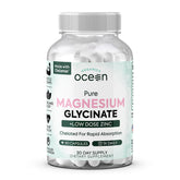 Organics Ocean : bouteille de magnésium glycinate et zinc, soutien potentiel au sommeil.
