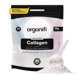 Organifi Collagen : bouteille pratique pour intégrer le collagène à votre routine beauté et nourrir cheveux et peau.