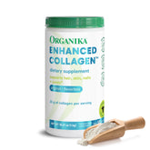 Organika Collagène hydrolysé en poudre, bouteille visible, absorption rapide envisageable