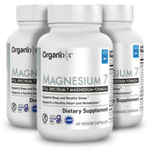 Organixx Magnesium 7, bouteille visible, soutien potentiel au sommeil et récupération musculaire.