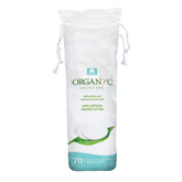 Organyc coton bio ronds dans emballage recyclable, pratique et durable.