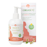 Organyc lavage feminine maternité en bouteille, douceur et équilibre quotidien.